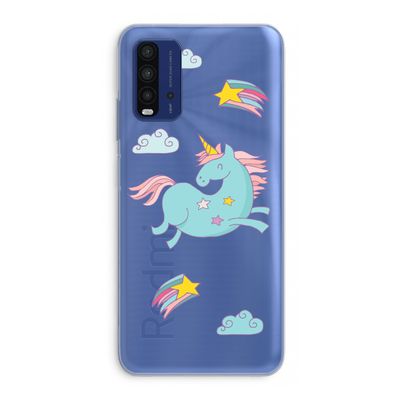 Vliegende eenhoorn: Xiaomi Redmi 9T Transparant Hoesje