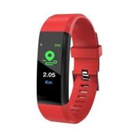 ID115 0 96 inch OLED-scherm Smart Watch armband stappenteller sport fitness tracker armband (rood)
