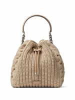 Jimmy Choo sac seau Bon Bon en maille - Marron