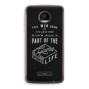 Life: Motorola Moto Z Force Transparant Hoesje