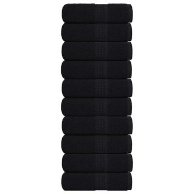 Washandjes 10 stuks FROGN Zwart 30x30 cm 100% Katoen