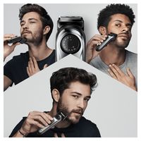 Braun BeardTrimmer BT7220 Baardtrimmer En Haartrimmer Voor Mannen, 39 Lengte-instellingen, Zwart/Metaalgrijs - thumbnail