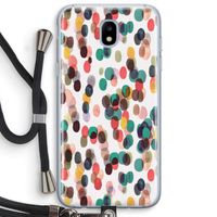 Tropical Dots: Samsung Galaxy J5 (2017) Transparant Hoesje met koord