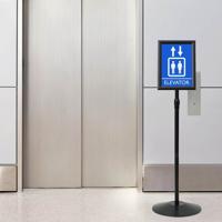 Pedestal Posterstand Zwart a4 Aluminium en PVC