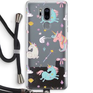 Fantasiewereld: LG G7 Thinq Transparant Hoesje met koord