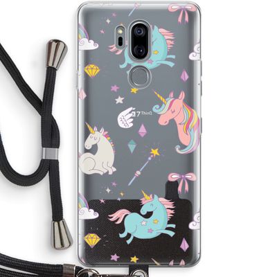 Fantasiewereld: LG G7 Thinq Transparant Hoesje met koord