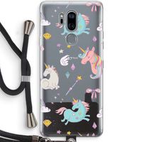 Fantasiewereld: LG G7 Thinq Transparant Hoesje met koord Fantasiewereld: LG G7 Thinq Transparant Hoesje met koord