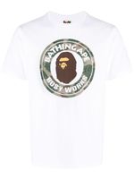 A BATHING APE® t-shirt Woodland Camo en coton - Blanc - thumbnail