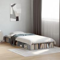 Bedframe bewerkt hout grijs sonoma eikenkleurig 90x190 cm