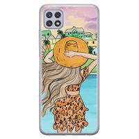 Samsung Galaxy A22 5G siliconen hoesje - Sunset girl