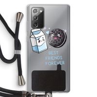 Best Friend Forever: Samsung Galaxy Note 20 / Note 20 5G Transparant Hoesje met koord Best Friend Forever: Samsung Galaxy Note 20 / Note 20 5G Transparant Hoesje met koord