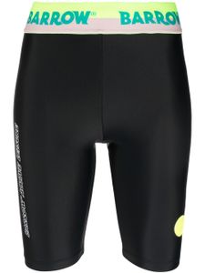 BARROW short cycliste à taille à logo - Noir