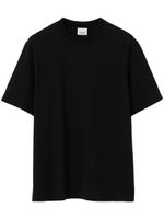 Burberry t-shirt en coton à logo brodé - Noir