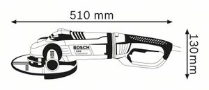 Bosch Blauw GWS 24-180 LVI Professional | Haakse slijper | 180 mm - 0601892F00