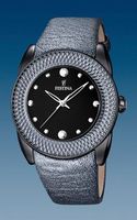 Horlogeband Festina F16591-D Leder Grijs 24mm