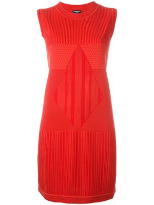 CHANEL Pre-Owned robe sans manches en maille - Rouge