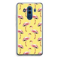 Flamingo's geel: Huawei Mate 10 Pro Transparant Hoesje