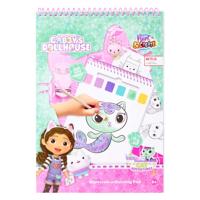 Canenco Gabby's dollhouse water verfset boek - incl kwast