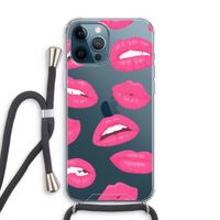 Bite my lip: iPhone 12 Pro Transparant Hoesje met koord