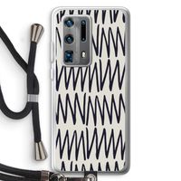 Marrakech Zigzag: Huawei P40 Pro Plus Transparant Hoesje met koord