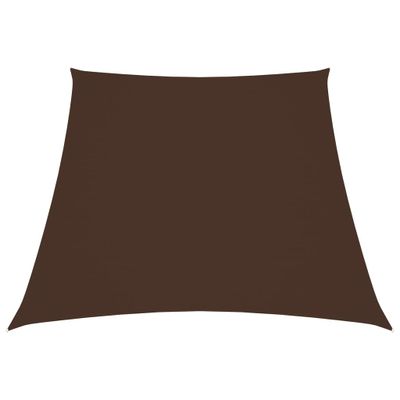 VidaXL Zonnezeil trapezium 3/5x4 m oxford stof bruin