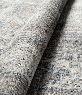 Laagpolig Vintage Vloerkleed Edessa Grijs/Beige-160 x 230 cm