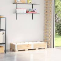 VidaXL Palletopzetrand 150x50 cm massief grenenhout VidaXL Palletopzetrand 150x50 cm massief grenenhout