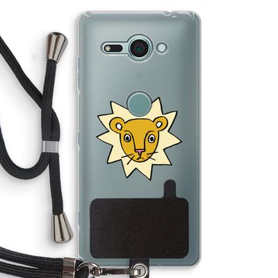 Kleine leeuw: Sony Xperia XZ2 Compact Transparant Hoesje met koord
