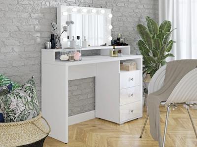 Home365 Kaptafel Diana - Wit incl. Verlichting