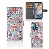 Motorola Moto G60 | Bookcase | Tiles Color