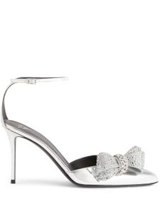 Giuseppe Zanotti sandales Mahrtina 90 mm en cuir - Argent