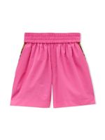 Burberry Kids short en coton mélangé à carreaux - Rose