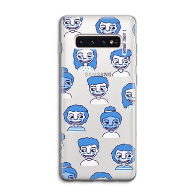 Gezichtjes: Samsung Galaxy S10 4G Transparant Hoesje
