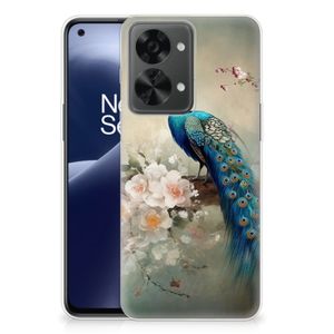 TPU Hoesje voor OnePlus Nord 2T Vintage Pauwen