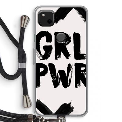 Girl Power #2: Pixel 4a Transparant Hoesje met koord