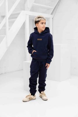 Cou7ure Essentials Rubber Trainingspak Kids Donkerblauw - Maat 128 - Kleur: Donkerblauw | Soccerfanshop