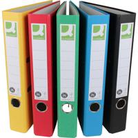 Q-CONNECT ordner, voor ft A4, uit Recycolor papier, rug van 5 cm, geassorteerde kleuren
