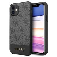 Guess 4G Stripe iPhone 11 Hybrid Case - Grijs - thumbnail