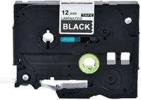 Huismerk Label Tape voor Brother Tze-335 - Wit op Zwart | 12mm x 8m | 1 stuk