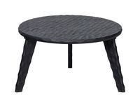 WOOOD Exclusive Ronde Bijzettafel Moises Mangohout, 64cm - Zwart - thumbnail