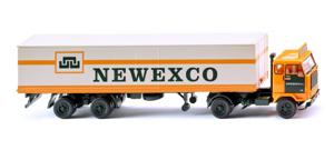 Wiking 054202 H0 Vrachtwagen Volvo F88 gesloten trekker-opleggercombinatie Newexco
