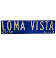 Loma Vista Metalen Straatbord - Origineel - 91 x 23 cm