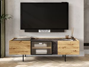 Tv-meubel MARCATO 3 deuren artisan eik