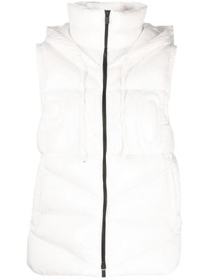 PINKO doudoune à capuche amovible - Blanc