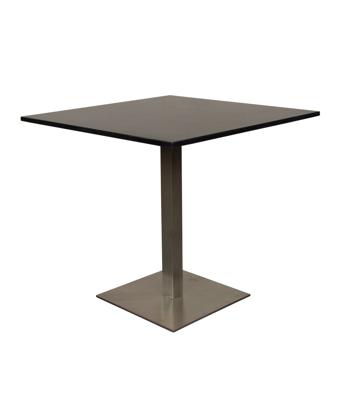 Bistro tafel 80x80 rvs graniet blad