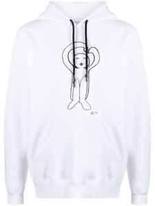 Société Anonyme hoodie à imprimé graphique - Blanc