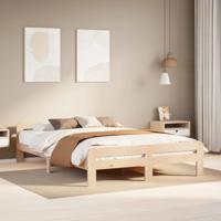 Bedframe zonder matras massief grenenhout 150x200 cm