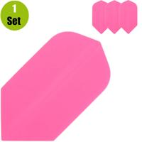 Lena Poly Plain Slim Fluro Roze