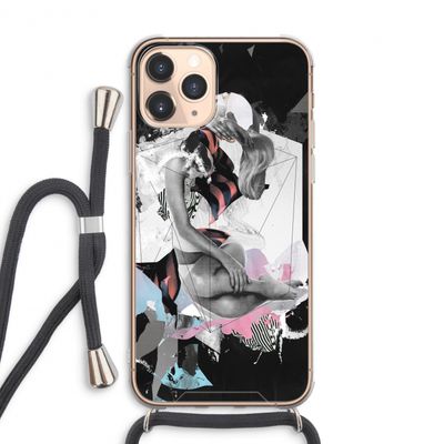 Camouflage de sommeil: iPhone 11 Pro Max Transparant Hoesje met koord