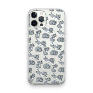 Poezen: iPhone 12 Pro Max Transparant Hoesje